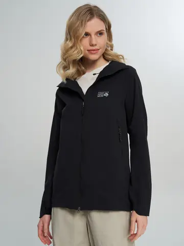 Куртка софтшелл женская Mountain Hardwear Chockstone Alpine Lt Hooded Jacket, Черный