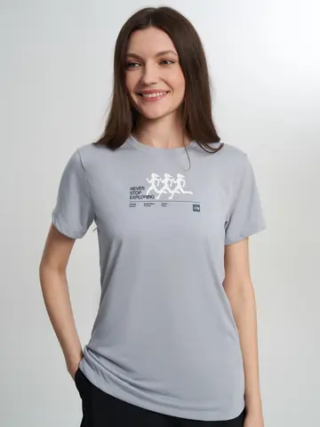 Футболка женская The North Face Bitmap Silhouettes, Голубой