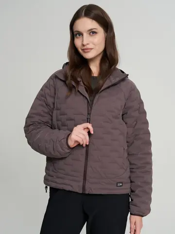 Ультралегкий пуховик женский Mountain Hardwear Stretchdown Light Hooded Jacket, Фиолетовый