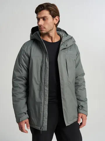 Пуховик мужской Columbia Oak Harbor Long Insulated Jacket, Серый