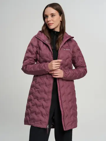 Пуховик женский Columbia Delta Ridge II Long Down Jacket, Фиолетовый
