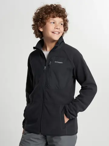 Джемпер флисовый для мальчиков Columbia Fast Trek V Full Zip, Черный