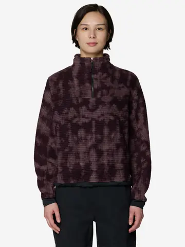 Толстовка женская Mountain Hardwear Summit Grid Big Grid Half Zip, Фиолетовый