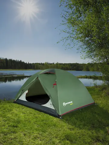 Палатка 3-местная Outventure Teslin 3, Зеленый