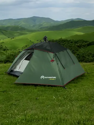 Палатка 3-местная Outventure 1 Second Tent 3, Зеленый