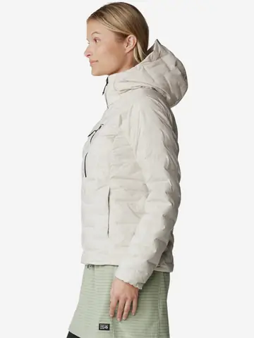 Ультралегкий пуховик женский Mountain Hardwear Stretchdown, Бежевый
