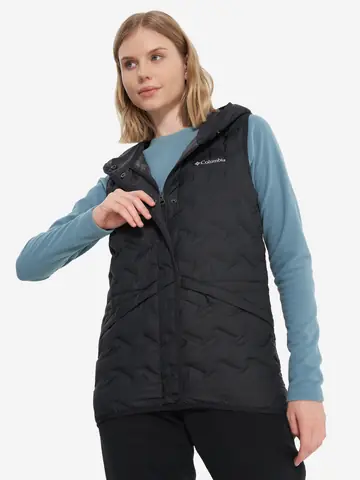 Жилет пуховый женский Columbia Delta Ridge II Down Hooded Vest, Черный