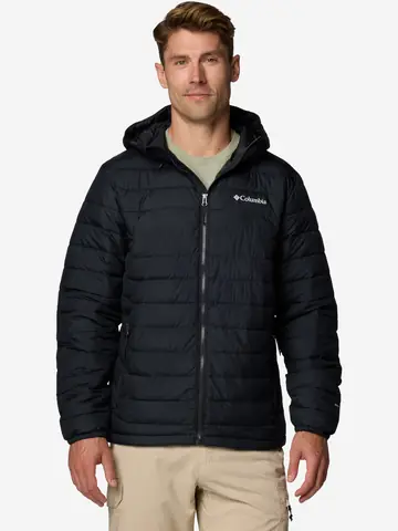 Ультралегкий пуховик мужской Columbia Powder Lite II Hooded Jacket, Черный