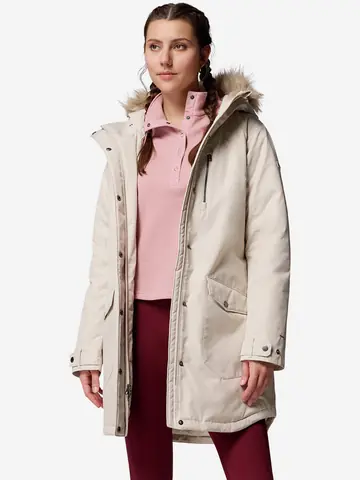 Парка женская Columbia Suttle Mountain Long Insulated Jacket, Бежевый