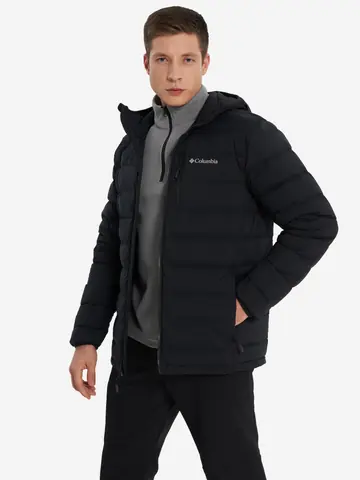 Ультралегкий пуховик мужской Columbia Drift Peak Stretch Down Hooded Jacket, Черный