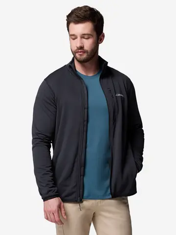 Толстовка мужская Columbia Essential Hike Grid Fleece Full Zip, Черный