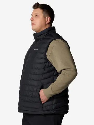 Жилет утепленный мужской Columbia Powder Lite II Vest, Plus Size, Черный