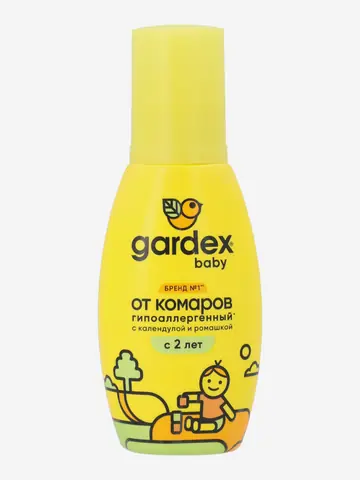 Аэрозоль от кровососущих насекомых детский Gardex Baby, 100 мл, Желтый